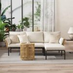 Yaheetech 3 Pieces L-Shaped Conversation Sofa Set, Outdoor Patio Furniture Set w... - Image 3