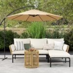 Yaheetech 3 Pieces L-Shaped Conversation Sofa Set, Outdoor Patio Furniture Set w... - Image 9