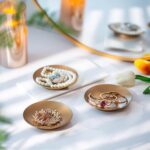 Iron Plate Candle Holder - Gold Plate for Pillar Candles, Set of 6 Tray, Dish, D... - Image 5