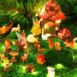Soaoo 25 Pcs Fairy House Garden Figurines Kit Spring Garden Decor Easter Basket ... - Image 4