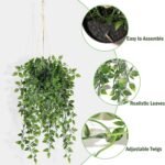 Fake Hanging Plants Indoor - 2 Pack Faux Greenery Plant for Home Decor Artificia... - Image 4