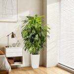 5FT Fake Plant Artificial Dracaena Tree Indoor - Faux Plants Indoor Tall with Wh... - Image 3