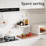 Alise Bathroom Shelves, Brushed Nickel Glass Floating Shelves for Bathroom Wall ... - Image 8