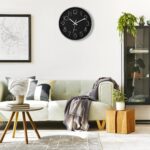 Foxtop Silver Wall Clock Silent Non-Ticking Battery Operated Round Modern Wall C... - Image 5
