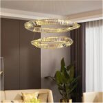 Art Deco LED d Crystal Lustre Chaner Lighting Suspension Luminaire Lampen for Fo... - Image 6
