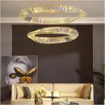 Art Deco LED d Crystal Lustre Chaner Lighting Suspension Luminaire Lampen for Fo... - Image 7
