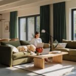 NICETOWN Olive Green Blackout Velvet Curtains 96" Length 2 Panels for Nursery, V... - Image 4