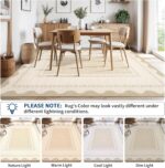 GarveeHome Modern Neutral 9x12 Area Rug Large Washable Rugs for Living Room, Low... - Image 9