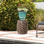 Patio Sense 62419 Maya Oval Garden Stool, Natural - Image 6