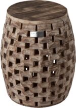 Patio Sense 62419 Maya Oval Garden Stool, Natural - Image 7