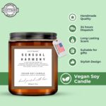 8oz Handmade Candle - Unique Scent of Jasmine and Sandalwood- Eco-Friendly Vegan... - Image 3