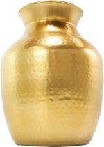 Deco 79 Metal Decorative Vase Hammered Spotted Centerpiece Vase, Flower Vase for... - Image 8