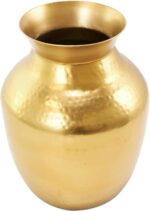 Deco 79 Metal Decorative Vase Hammered Spotted Centerpiece Vase, Flower Vase for... - Image 9