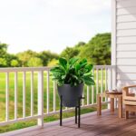 UOUZ 12 inch Large Self Watering Pots, Plastic Planters with 60oZ Removable Deep... - Image 6