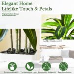 Artificial Dracaena Tree：6FT Faux Silk Tropical Yucca Floor Trees Realistic Fake... - Image 6