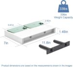 Floating Shelves for Wall White Shelves Bathroom, Bedroom and Living Room, Wall ... - Image 3