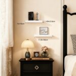 Floating Shelves for Wall White Shelves Bathroom, Bedroom and Living Room, Wall ... - Image 7