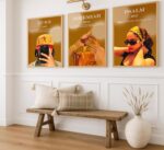 3Pcs Trendy Black Girl Wall Art Christian Bible Verse Canvas Picture Luxury Fash... - Image 7