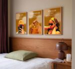 3Pcs Trendy Black Girl Wall Art Christian Bible Verse Canvas Picture Luxury Fash... - Image 8
