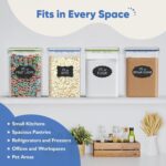 Chef's Path Kitchen Storage Box Set of 4 Extra Large Airtight Food Storage Jars ... - Image 7