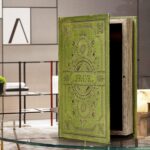Vintage Style Olive Green Faux Leather Embossed Book Box - Decorative Storage Bo... - Image 3
