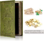 Vintage Style Olive Green Faux Leather Embossed Book Box - Decorative Storage Bo... - Image 6
