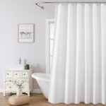 1 Pack Water-Repellent Fabric Shower Curtain Liner - Hotel Quality Machine Washa... - Image 3