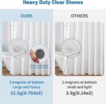 1 Pack Water-Repellent Fabric Shower Curtain Liner - Hotel Quality Machine Washa... - Image 6