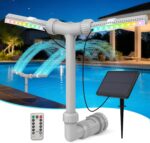 Solar Pool Fountain with Lights - Dual Spray Water Fountains for Above Ground/In... - Image 3