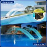 Solar Pool Fountain with Lights - Dual Spray Water Fountains for Above Ground/In... - Image 5
