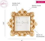 Kate Aspen Gold Baroque Royale Place Card & Photo Frame Set - 6 Count Decorative... - Image 5