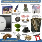 Zen Garden Kit for Desk, 12x8 Inch Sand Tray with 16 Accessories and 6 Tools, Ja... - Image 3