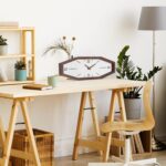 Foxtop Wooden Mid Century Modern Wall Clock, 17.5 Inch Unique Wall Clock Battery... - Image 4