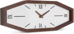 Foxtop Wooden Mid Century Modern Wall Clock, 17.5 Inch Unique Wall Clock Battery... - Image 5