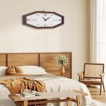 Foxtop Wooden Mid Century Modern Wall Clock, 17.5 Inch Unique Wall Clock Battery... - Image 6