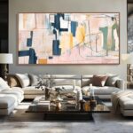 Abstract Wall Decor Modern Oversized Wall Art Black Line Wall Poster Printing 36... - Image 8