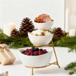 Gomakren 3 Tiered Oval Serving Bowl with Collapsible Metal Rack, Chip and Dip Se... - Image 7