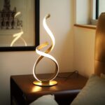 2 Pack Bedside Table Lamp, LED Spiral Desk Lamp, Touch Dimmable, 3 Color Tempera... - Image 6
