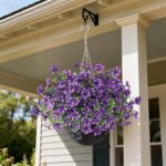 GLIDLION Artificial Flower & Eucalyptus with Hanging Basket - 2PCS Faux UV Sun R... - Image 8