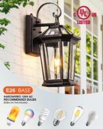 VIANIS Outdoor Wall Lights, 2-Pack Dusk to Dawn Outdoor Lighting, Rustproof Exte... - Image 4