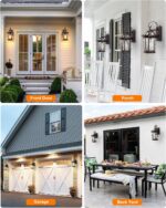 VIANIS Outdoor Wall Lights, 2-Pack Dusk to Dawn Outdoor Lighting, Rustproof Exte... - Image 6
