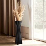 Black Tall Floor Vase 27.5in Resin Black Heart Shaped Vases Perfect for Dry or F... - Image 10