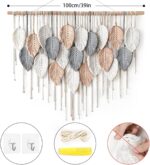 Alynsehom Large Macrame Wall Hanging, Boho Woven Tapestry, Chic Modern Bohemian ... - Image 4