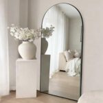 SUNQUEEN 76"x34" Floor Mirror Full Length, Arched Full Length Mirror with Stand,... - Image 3