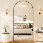 SUNQUEEN 76"x34" Floor Mirror Full Length, Arched Full Length Mirror with Stand,... - Image 5
