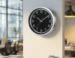 Silent Wall Clock Battery Operated,Modern Metal Wall Clock Decorative for Living... - Image 6