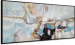Yihui Arts Abstract Canvas Wall Art, Hand Painting Modern Oil Painting with Gold... - Image 3