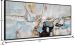 Yihui Arts Abstract Canvas Wall Art, Hand Painting Modern Oil Painting with Gold... - Image 4