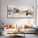 SDYA Gray Abstract Wall Art Decor 30x60 Inch Large Gold Wall Art Modern Artwork ... - Image 3