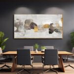 SDYA Gray Abstract Wall Art Decor 30x60 Inch Large Gold Wall Art Modern Artwork ... - Image 5